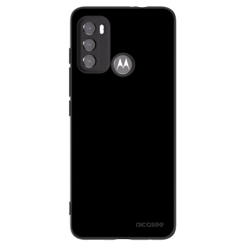 Picasee Motorola Moto G60 Hülle - Schwarzes Silikon - Black Bliss