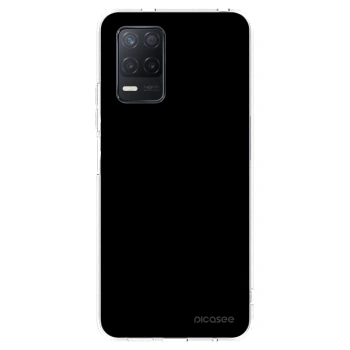 Picasee Realme 8 5G Hülle - Transparentes Silikon - Black Bliss