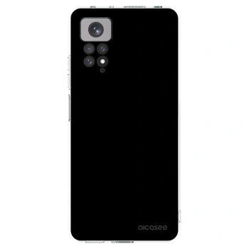 Picasee Xiaomi Redmi Note 11 Hülle - Transparentes Silikon - Black Bliss