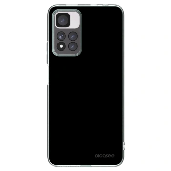 Picasee Xiaomi Redmi Note 11 Pro+ 5G Hülle - Transparentes Silikon - Black Bliss