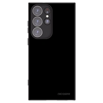 Picasee Samsung Galaxy S23 Ultra 5G Hülle - Schwarzes Silikon - Black Bliss