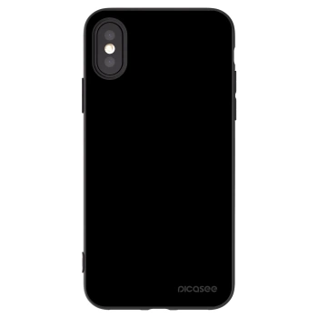 Picasee Apple iPhone X/XS Hülle - Schwarzes Silikon - Black Bliss