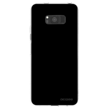 Picasee Samsung Galaxy S8 G950F Hülle - Transparentes Silikon - Black Bliss
