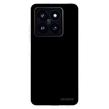 Picasee Xiaomi 14 Pro Hülle - Transparentes Silikon - Black Bliss