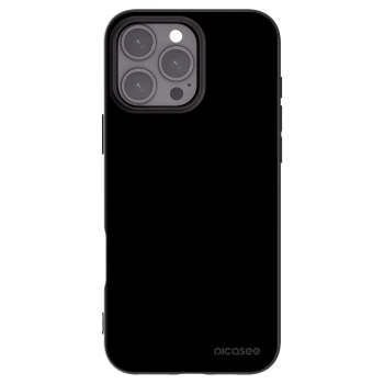 Picasee Apple iPhone 16 Pro Max Hülle - Schwarzes Silikon - Black Bliss