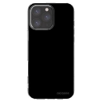 Picasee Apple iPhone 16 Pro Max Hülle - Transparentes Silikon - Black Bliss