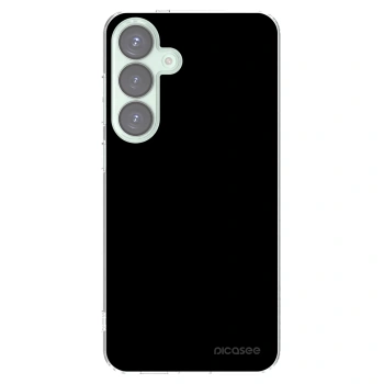 Picasee Samsung Galaxy S25+ 5G Hülle - Transparentes Silikon - Black Bliss