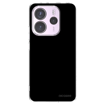 Picasee Xiaomi Redmi Note 14 4G Hülle - Transparentes Silikon - Black Bliss
