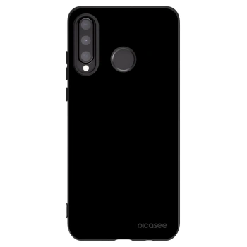 Picasee Huawei P30 Lite Hülle - Schwarzes Silikon - Black Bliss