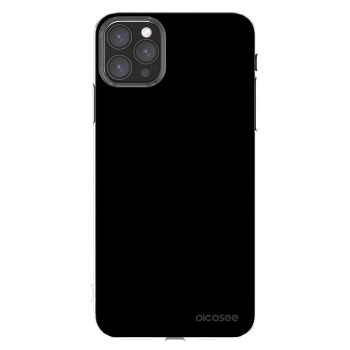 Picasee Apple iPhone 11 Pro Max Hülle - Transparentes Silikon - Black Bliss