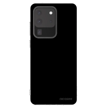Picasee Samsung Galaxy S20 Ultra 5G G988F Hülle - Transparentes Silikon - Black Bliss