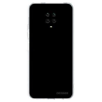 Picasee Xiaomi Redmi Note 9 Pro Hülle - Transparentes Silikon - Black Bliss