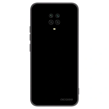 Picasee Xiaomi Redmi Note 9 Pro Hülle - Schwarzes Silikon - Black Bliss