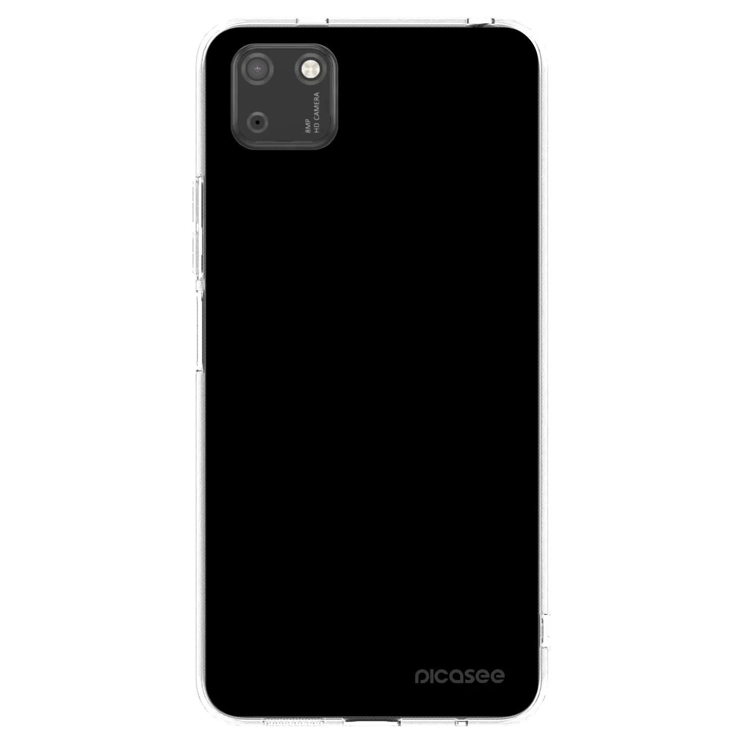 Picasee Huawei Y5P Hülle - Transparentes Silikon - Black Bliss