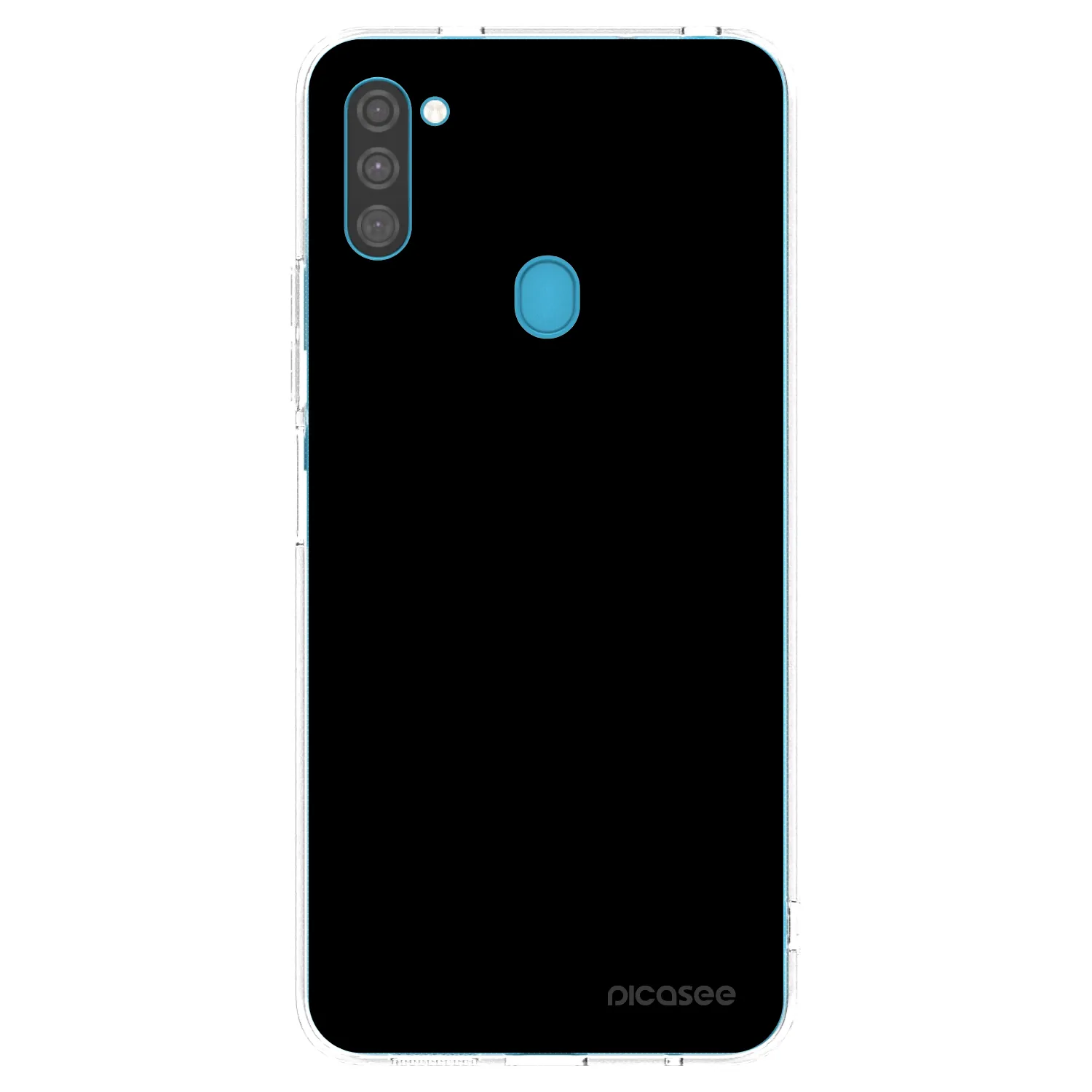 Picasee Samsung Galaxy M11 Hülle - Transparentes Silikon - Black Bliss