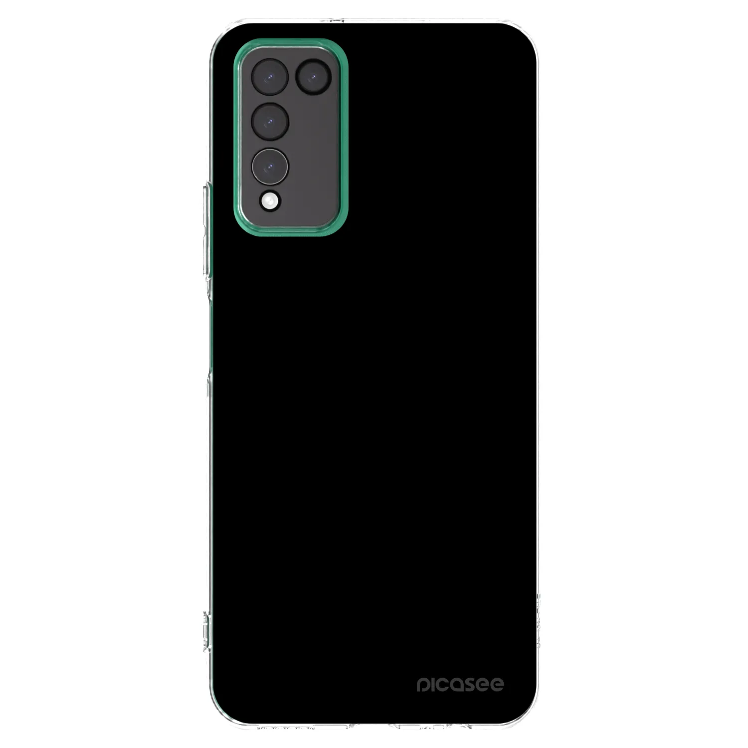 Picasee Honor 10X Lite Hülle - Transparentes Silikon - Black Bliss