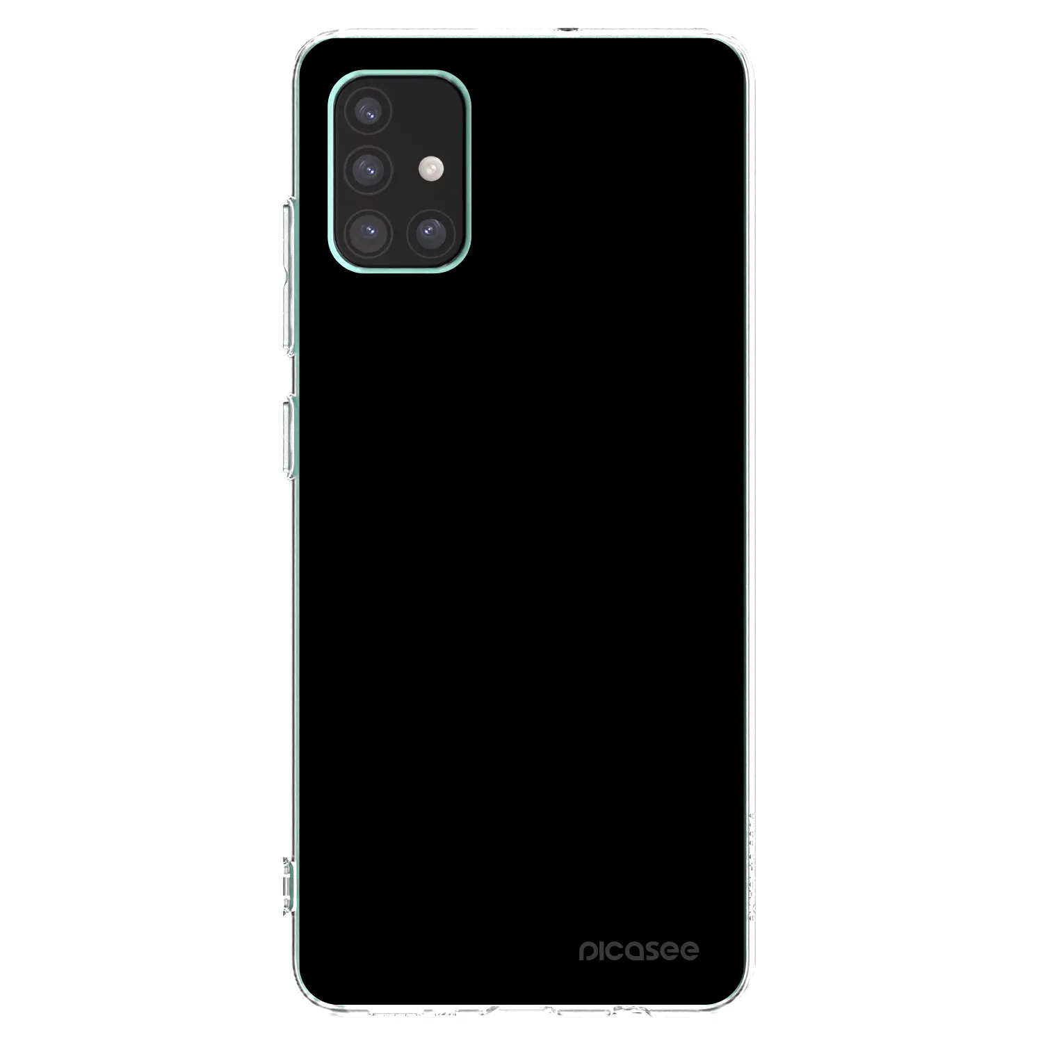 Picasee Samsung Galaxy M51 M515F Hülle - Transparentes Silikon - Black Bliss