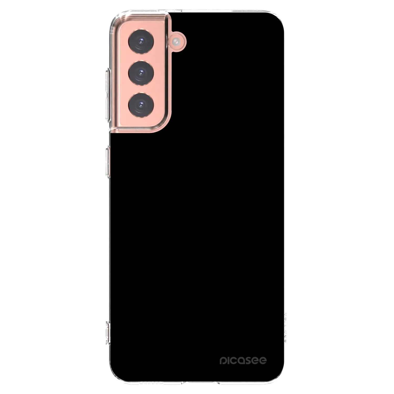 Picasee Samsung Galaxy S21 5G G991B Hülle - Transparentes Silikon - Black Bliss