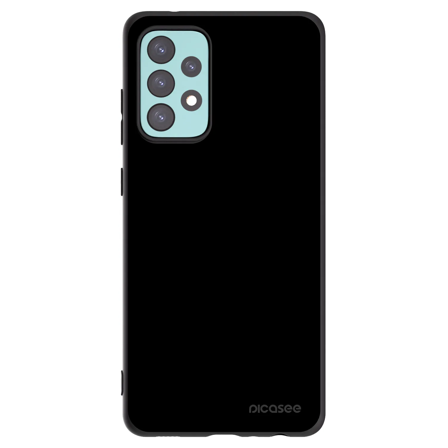 Picasee Samsung Galaxy A72 A725F Hülle - Schwarzes Silikon - Black Bliss