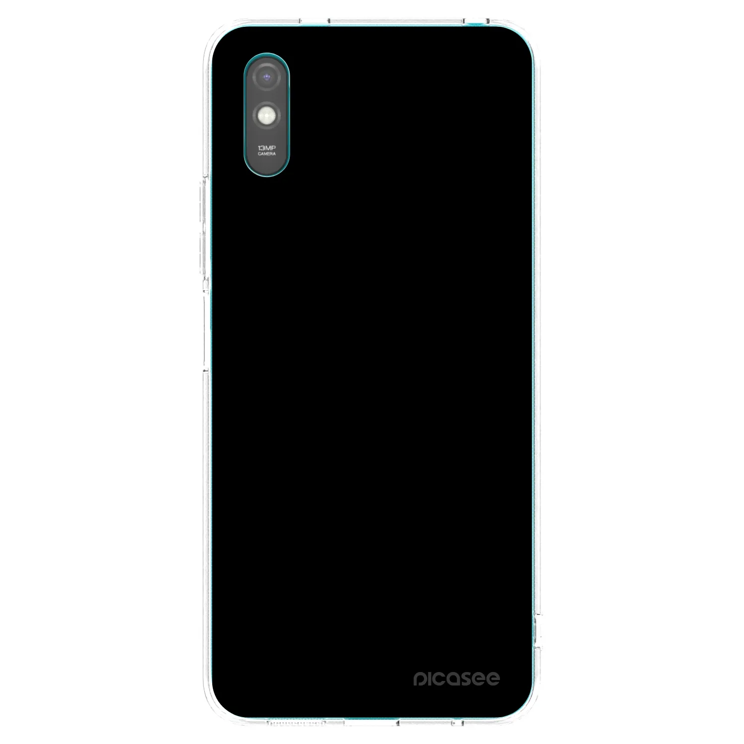 Picasee Xiaomi Redmi 9AT Hülle - Transparentes Silikon - Black Bliss