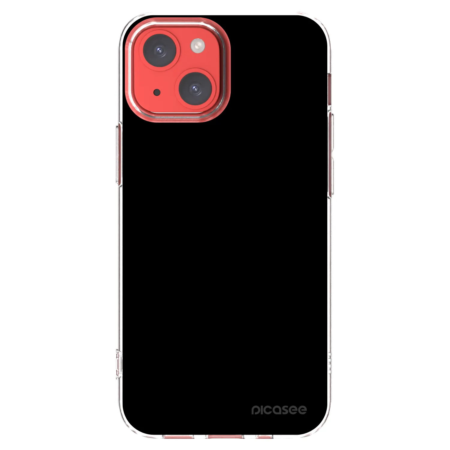 Picasee Apple iPhone 13 mini Hülle - Transparentes Silikon - Black Bliss
