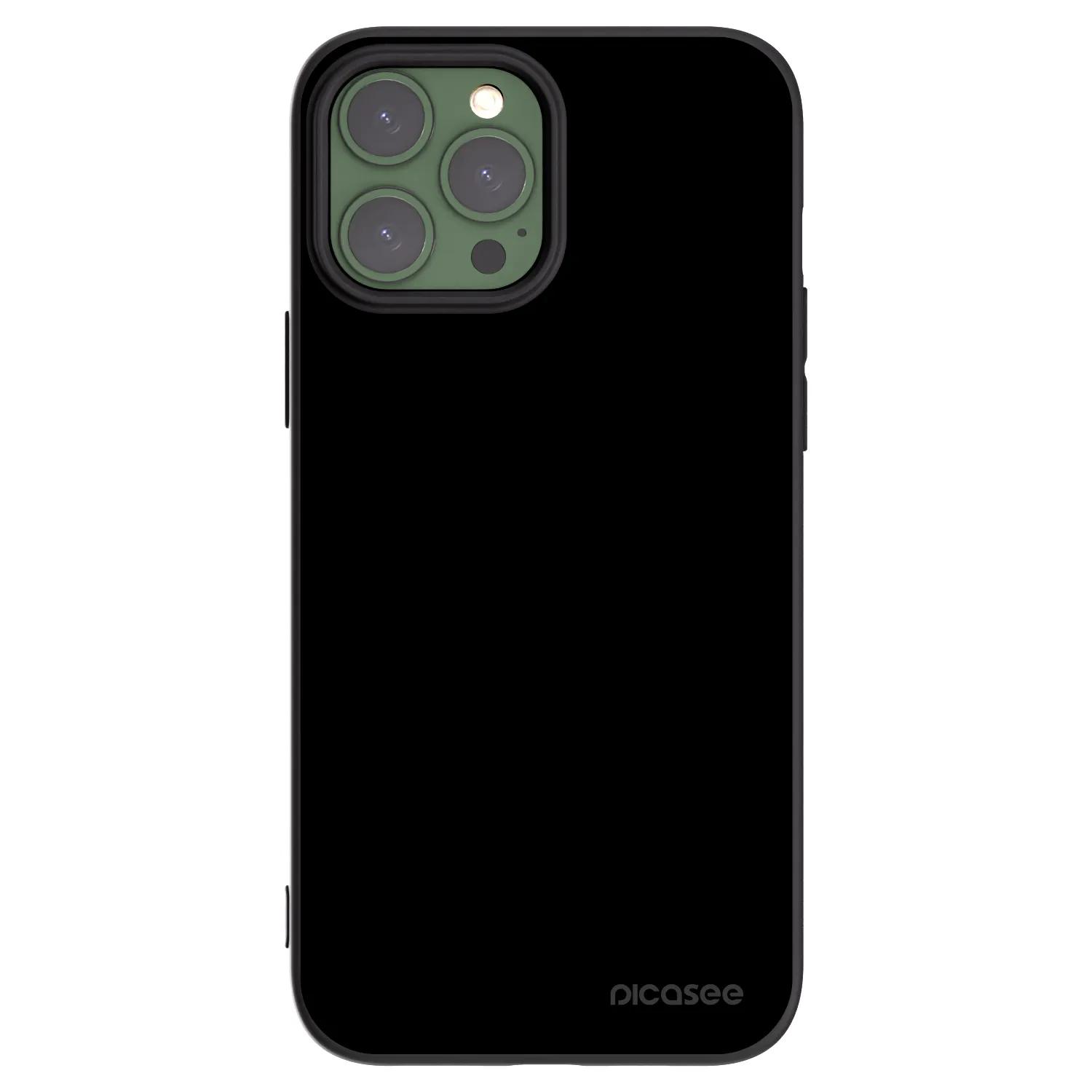 Picasee Apple iPhone 13 Pro Max Hülle - Schwarzes Silikon - Black Bliss