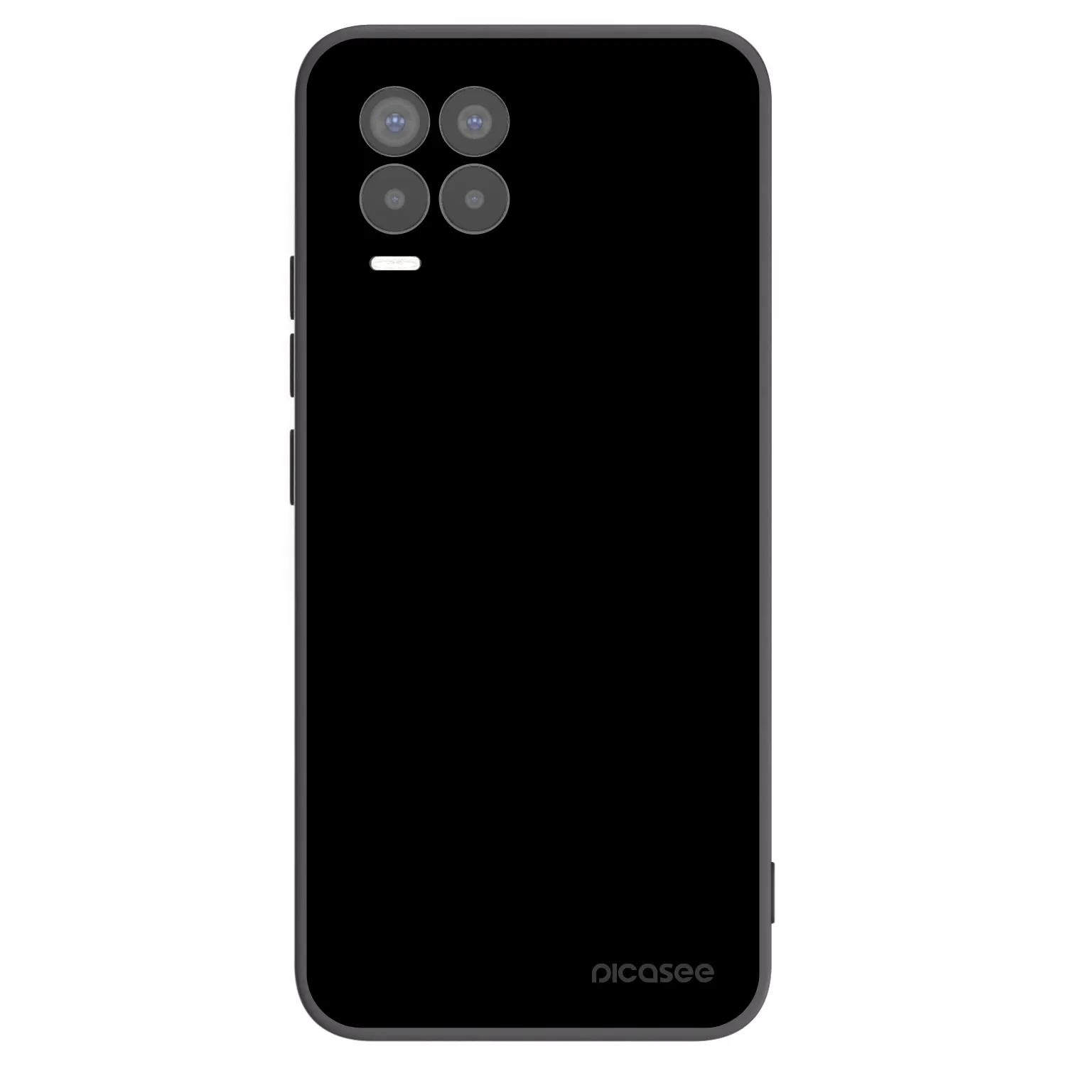 Picasee Realme 8 Pro Hülle - Schwarzes Silikon - Black Bliss