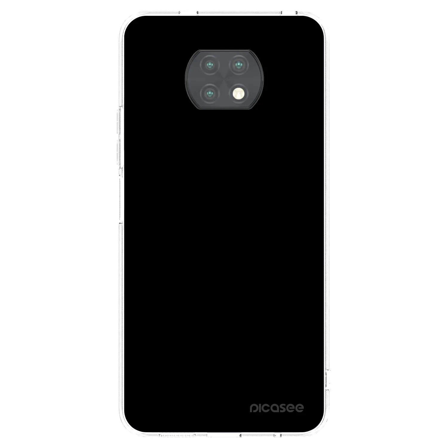 Picasee Xiaomi Redmi Note 9T Hülle - Transparentes Silikon - Black Bliss