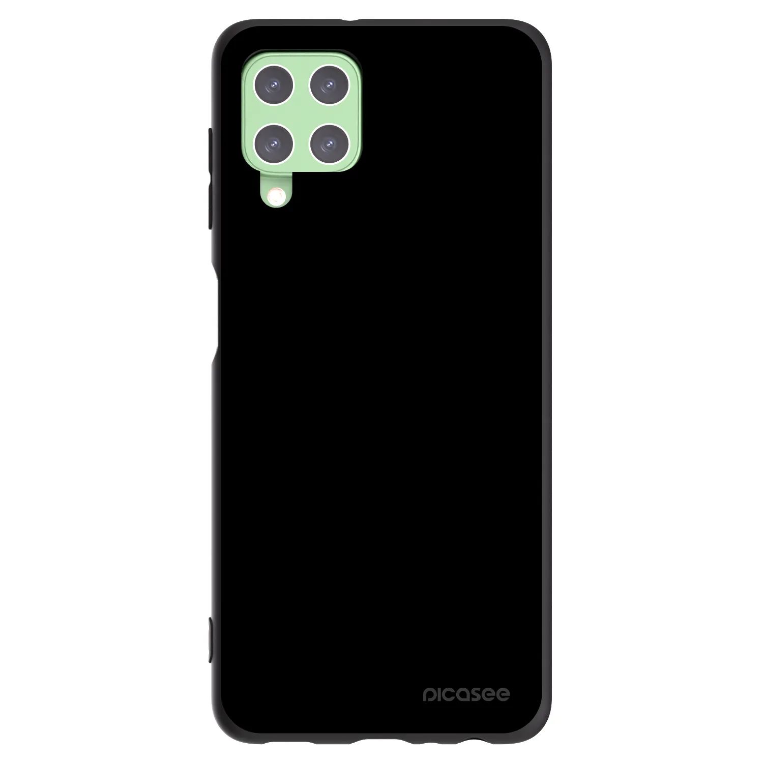 Picasee Samsung Galaxy A22 A225F 4G Hülle - Schwarzes Silikon - Black Bliss