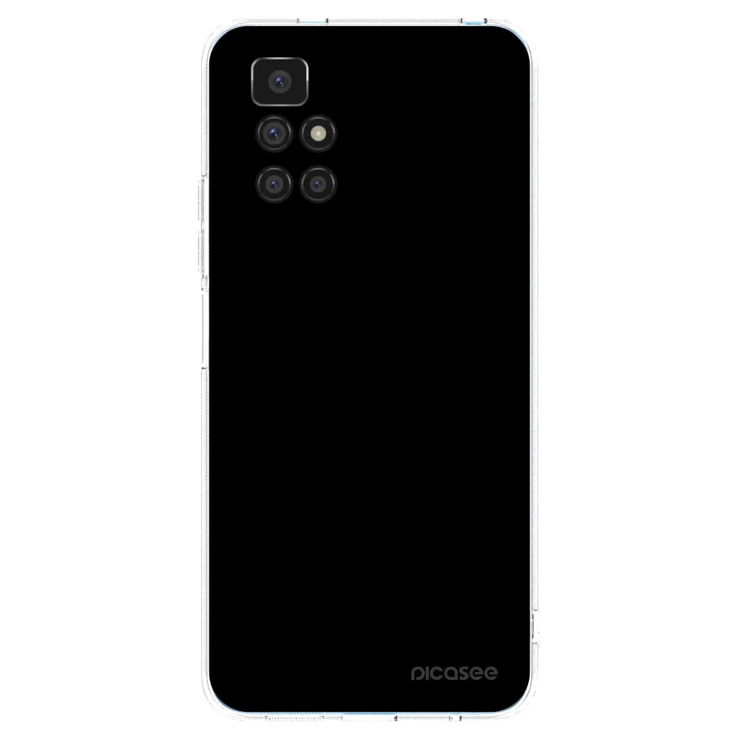 Picasee Xiaomi Redmi 10 Hülle - Transparentes Silikon - Black Bliss