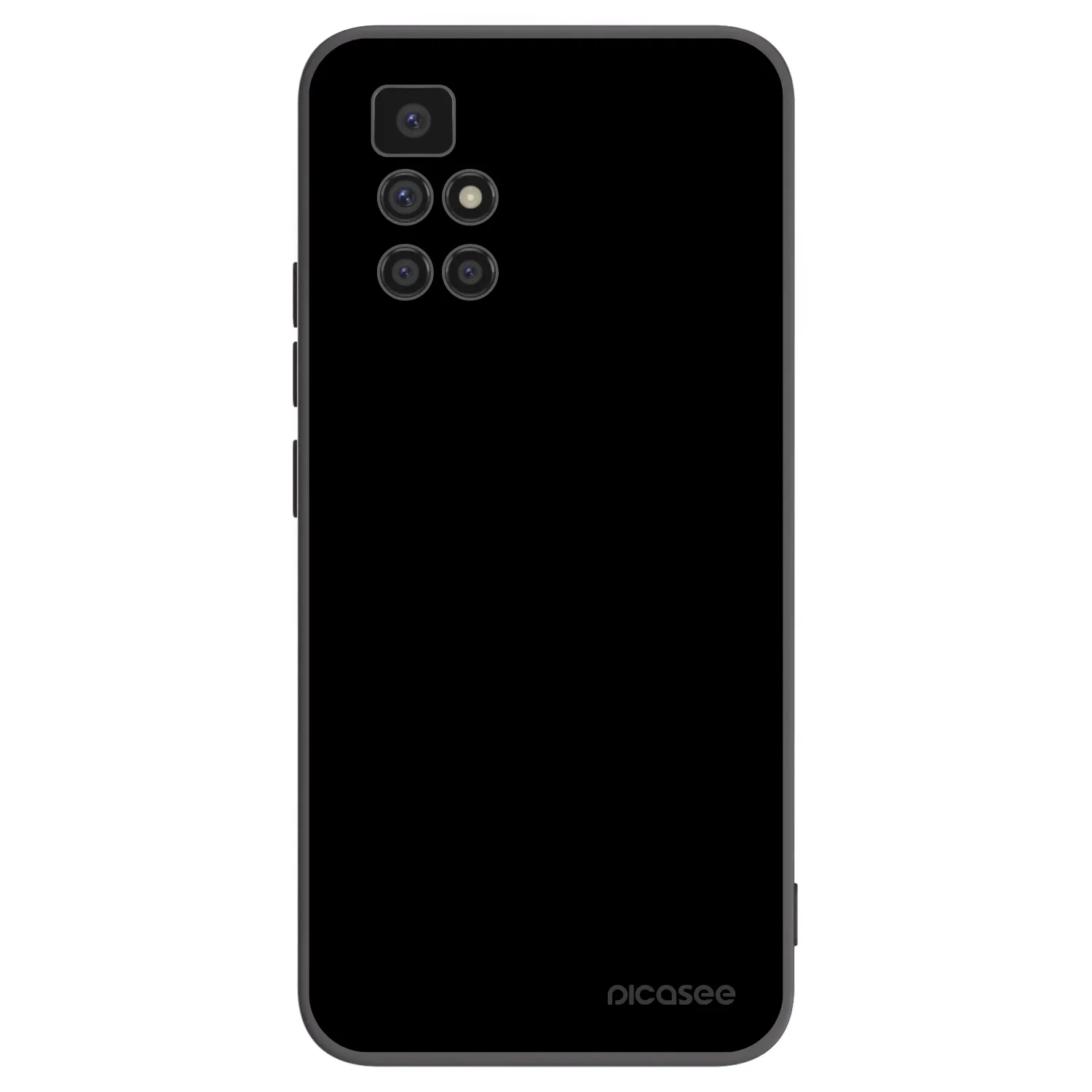 Picasee Xiaomi Redmi 10 Hülle - Schwarzes Silikon - Black Bliss