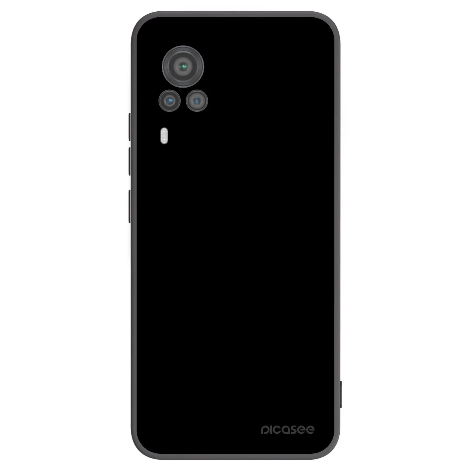 Picasee Vivo X60 Pro 5G Hülle - Schwarzes Silikon - Black Bliss