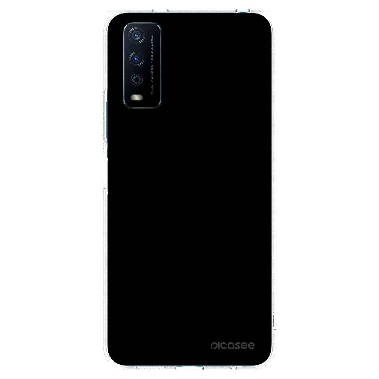 Picasee Vivo Y11s Hülle - Transparentes Silikon - Black Bliss