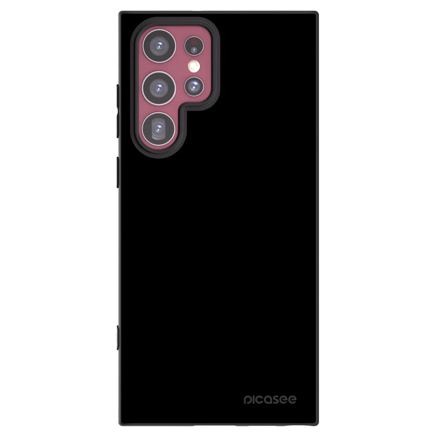 Picasee Samsung Galaxy S22 Ultra 5G Hülle - Schwarzes Silikon - Black Bliss