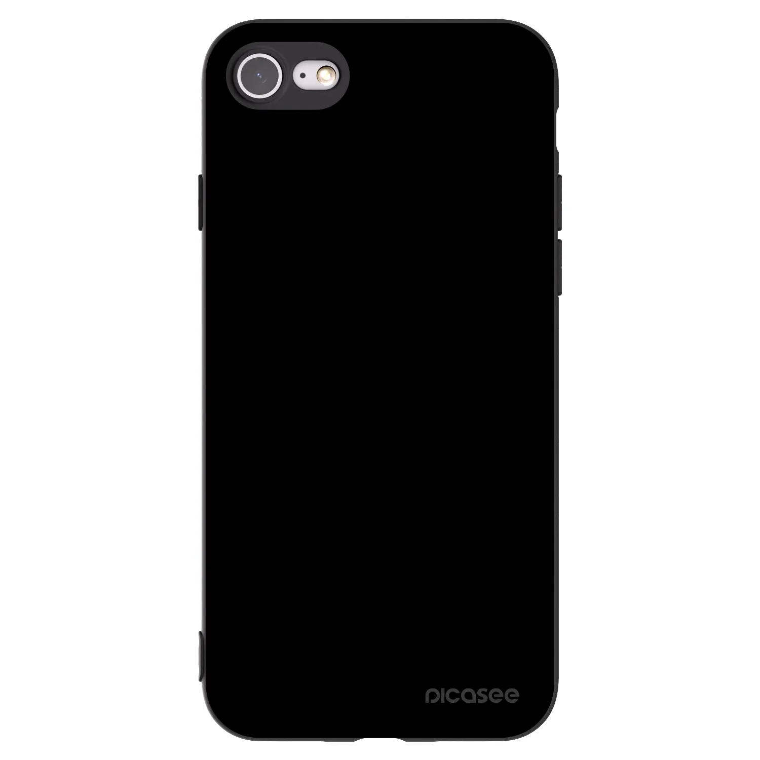 Picasee Apple iPhone SE 2022 Hülle - Schwarzes Silikon - Black Bliss