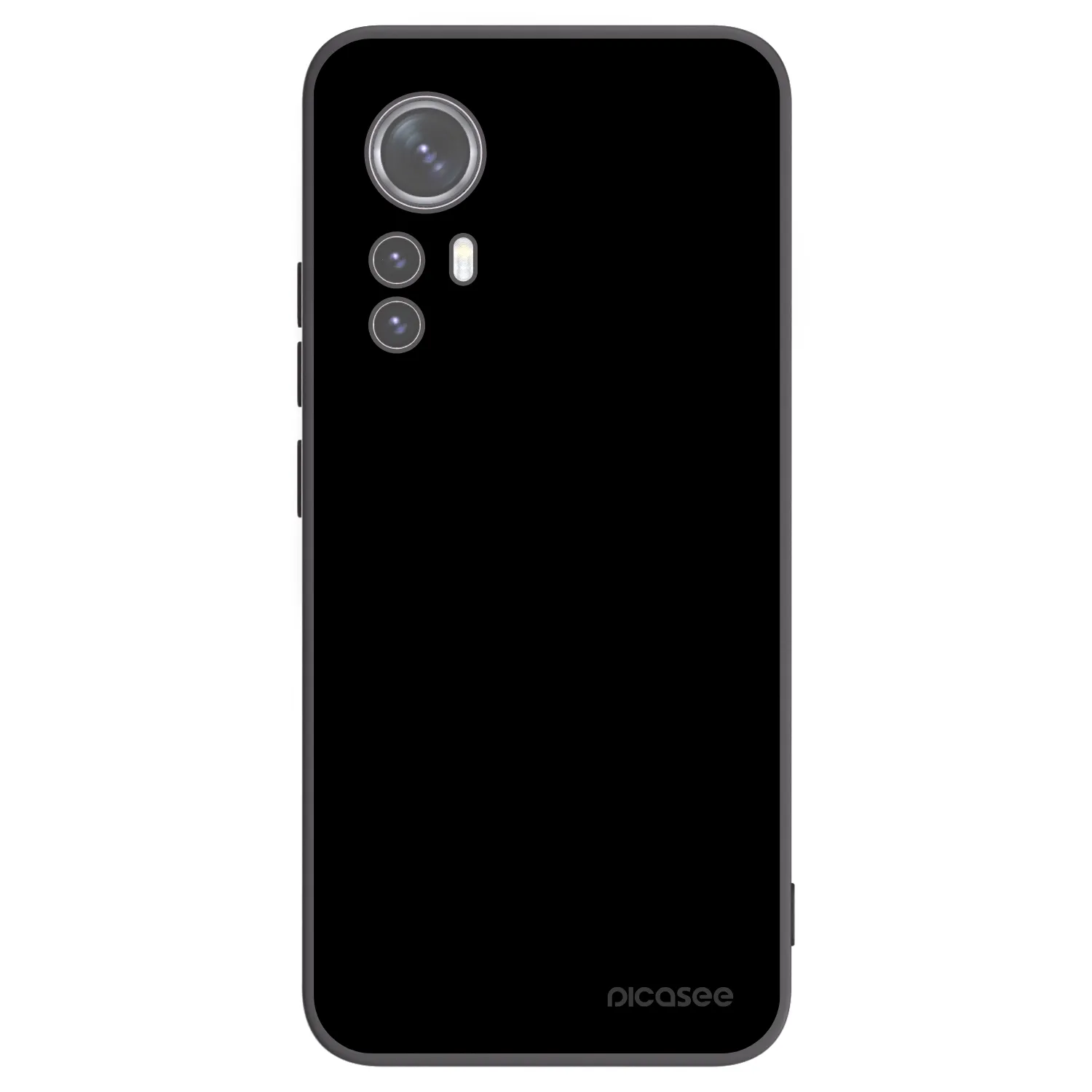 Picasee Xiaomi 12 Hülle - Schwarzes Silikon - Black Bliss