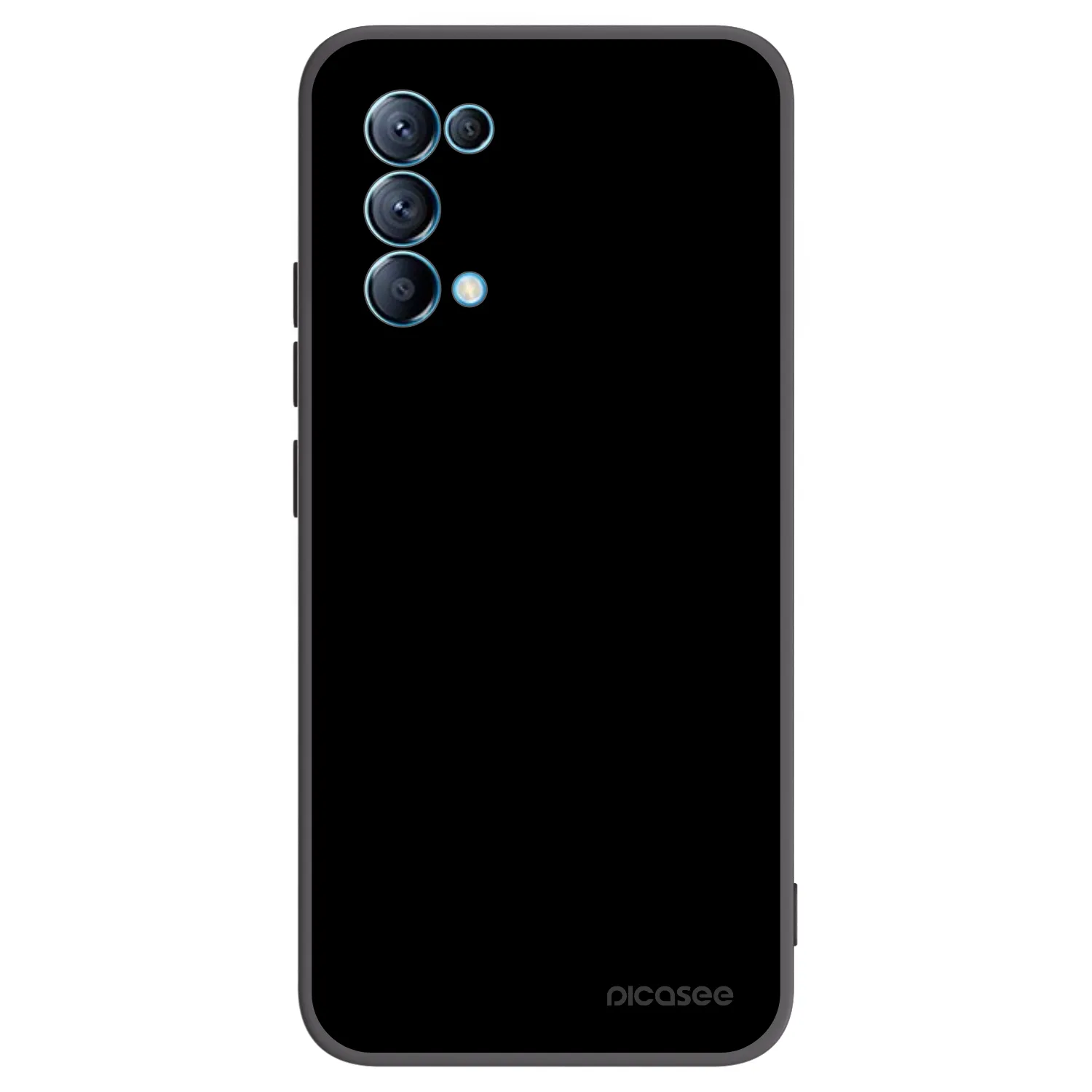 Picasee OPPO Reno 5 5G Hülle - Schwarzes Silikon - Black Bliss