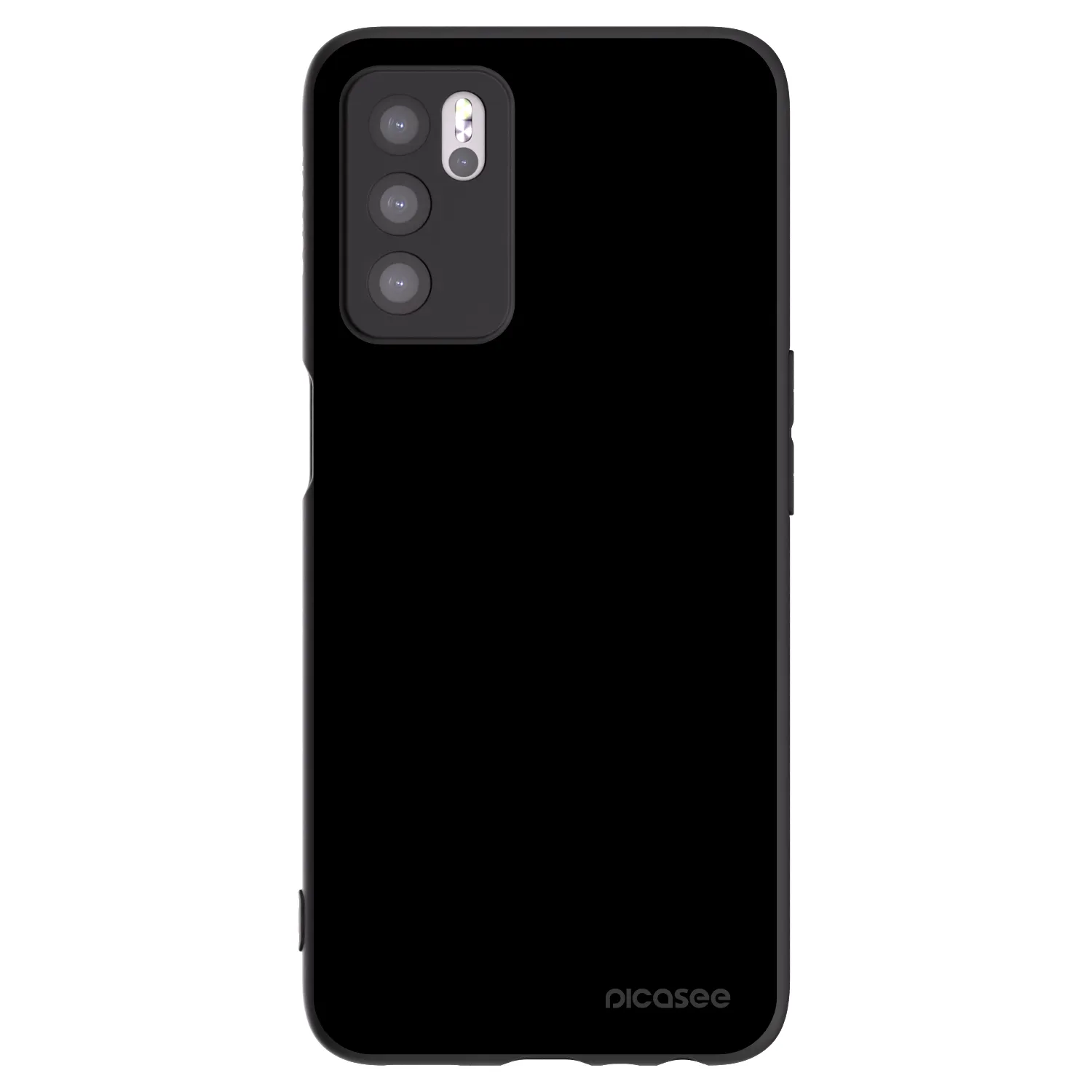 Picasee OPPO A16s Hülle - Schwarzes Silikon - Black Bliss