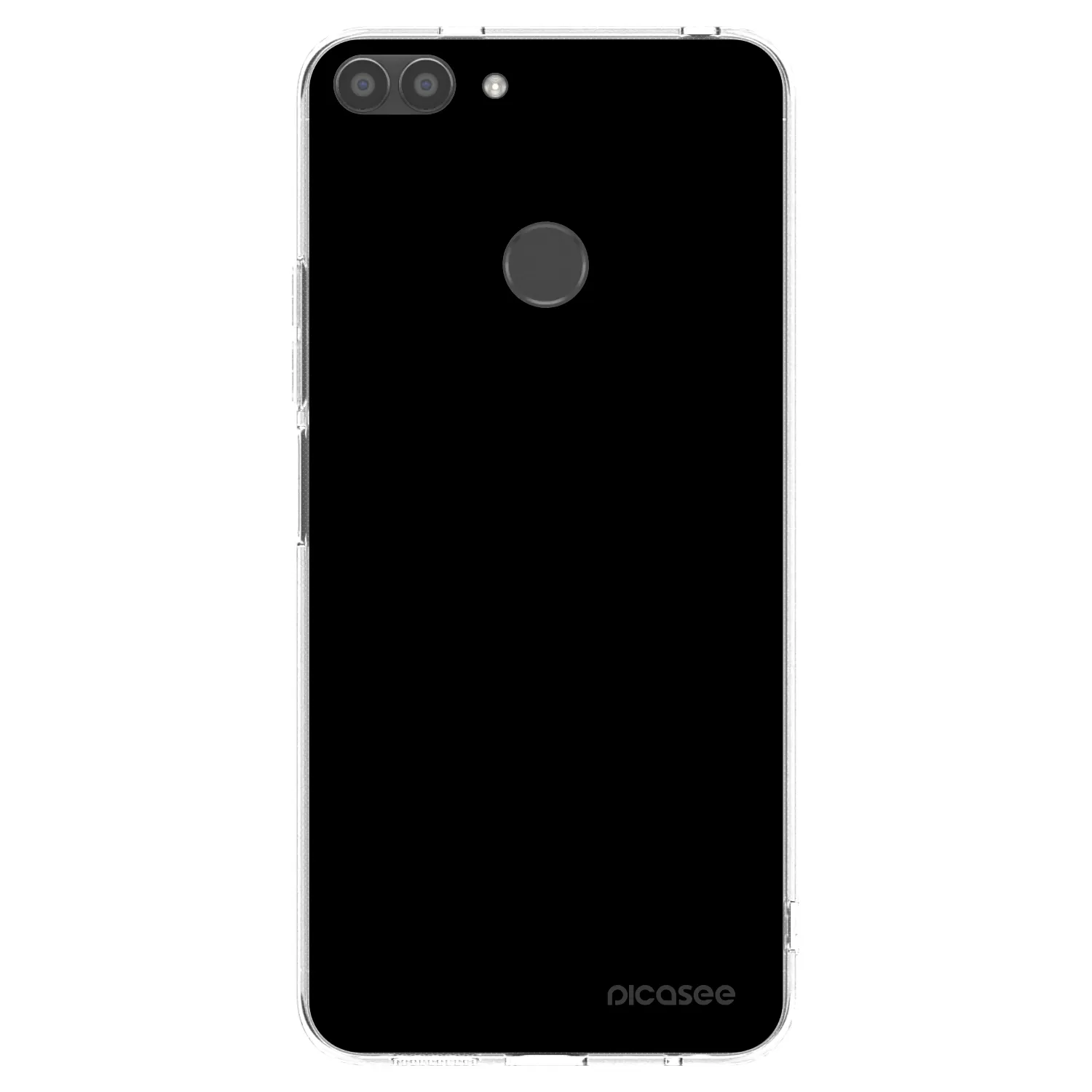 Picasee Huawei P Smart Hülle - Transparentes Silikon - Black Bliss