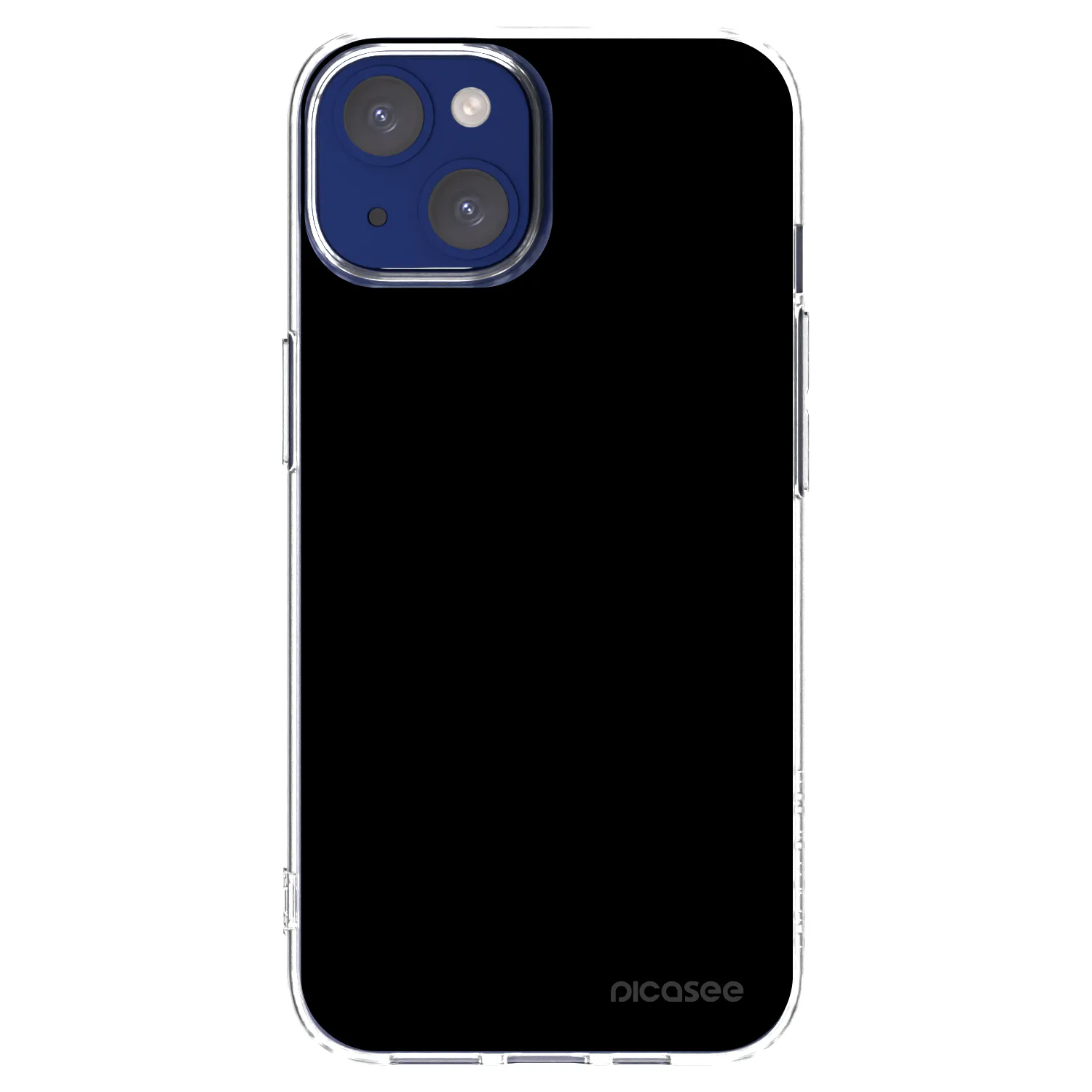 Picasee Apple iPhone 14 Hülle - Transparentes Silikon - Black Bliss