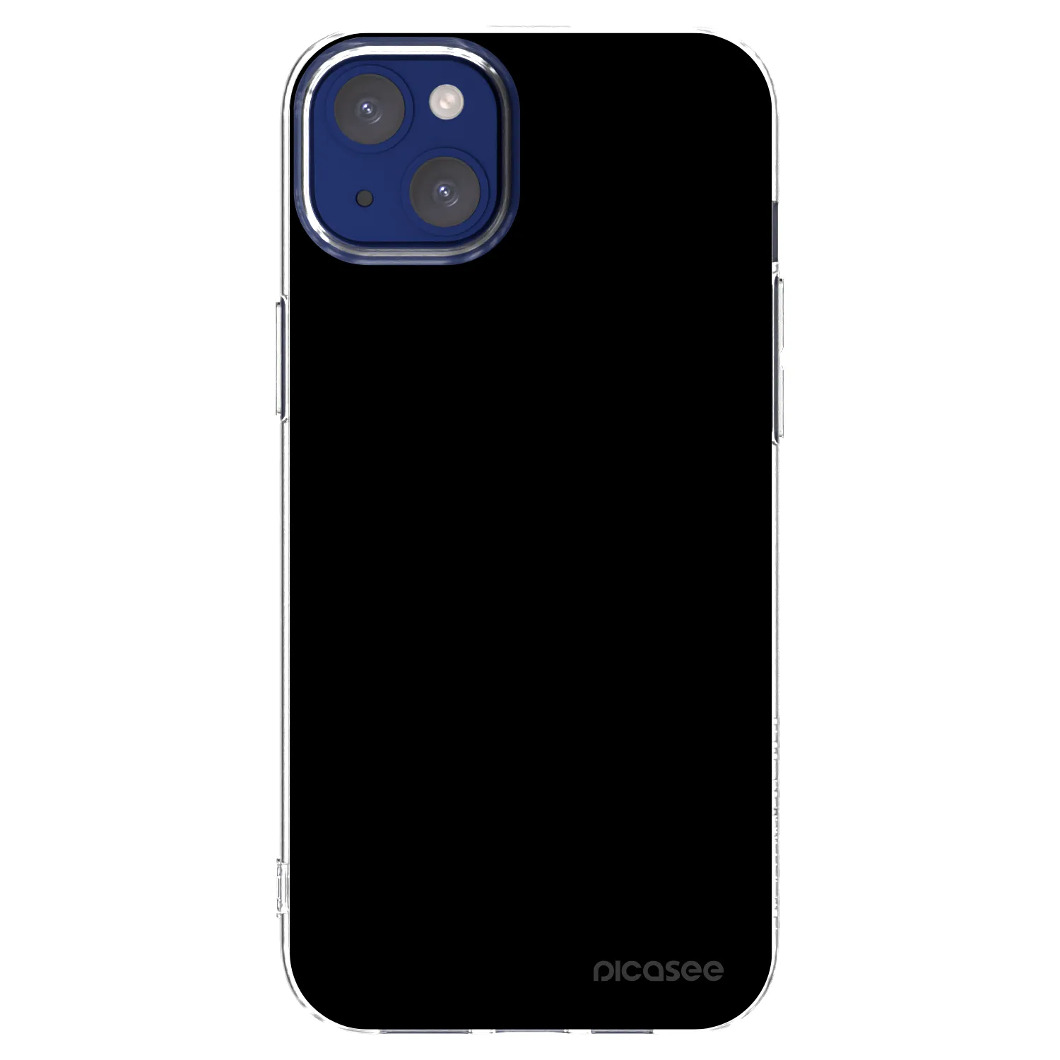 Picasee Apple iPhone 14 Plus Hülle - Transparentes Silikon - Black Bliss