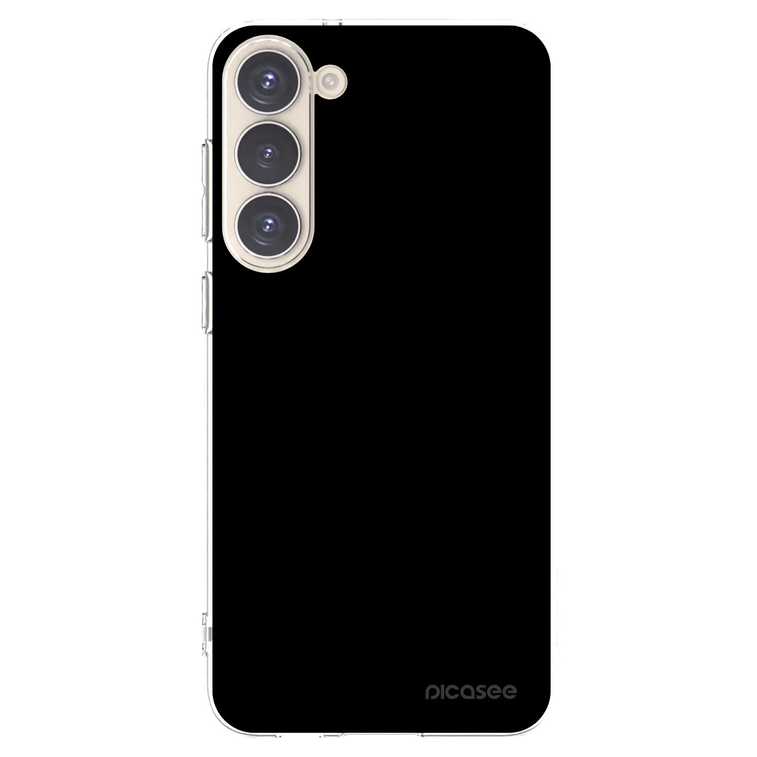Picasee Samsung Galaxy S23+ 5G Hülle - Transparentes Silikon - Black Bliss