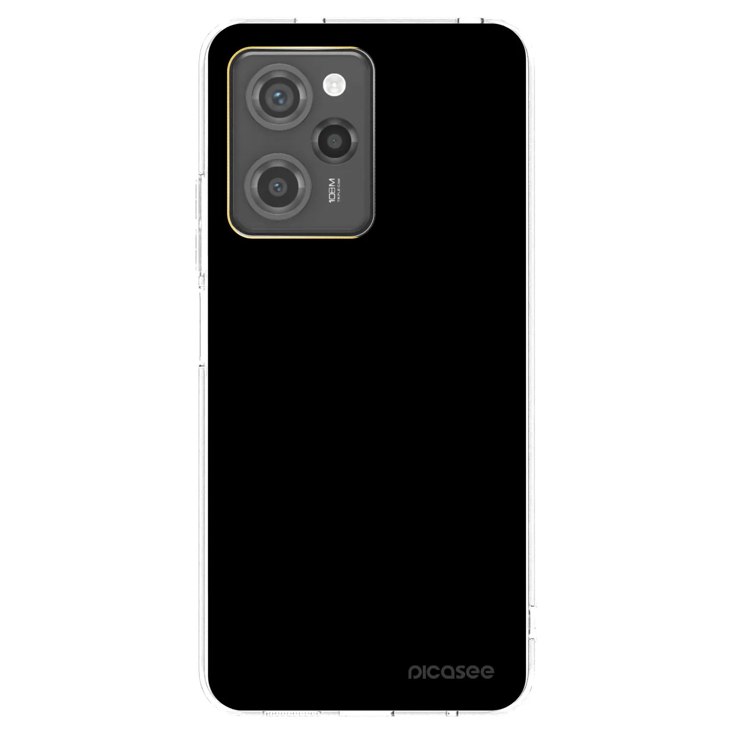 Picasee Xiaomi Poco X5 Pro Hülle - Transparentes Silikon - Black Bliss