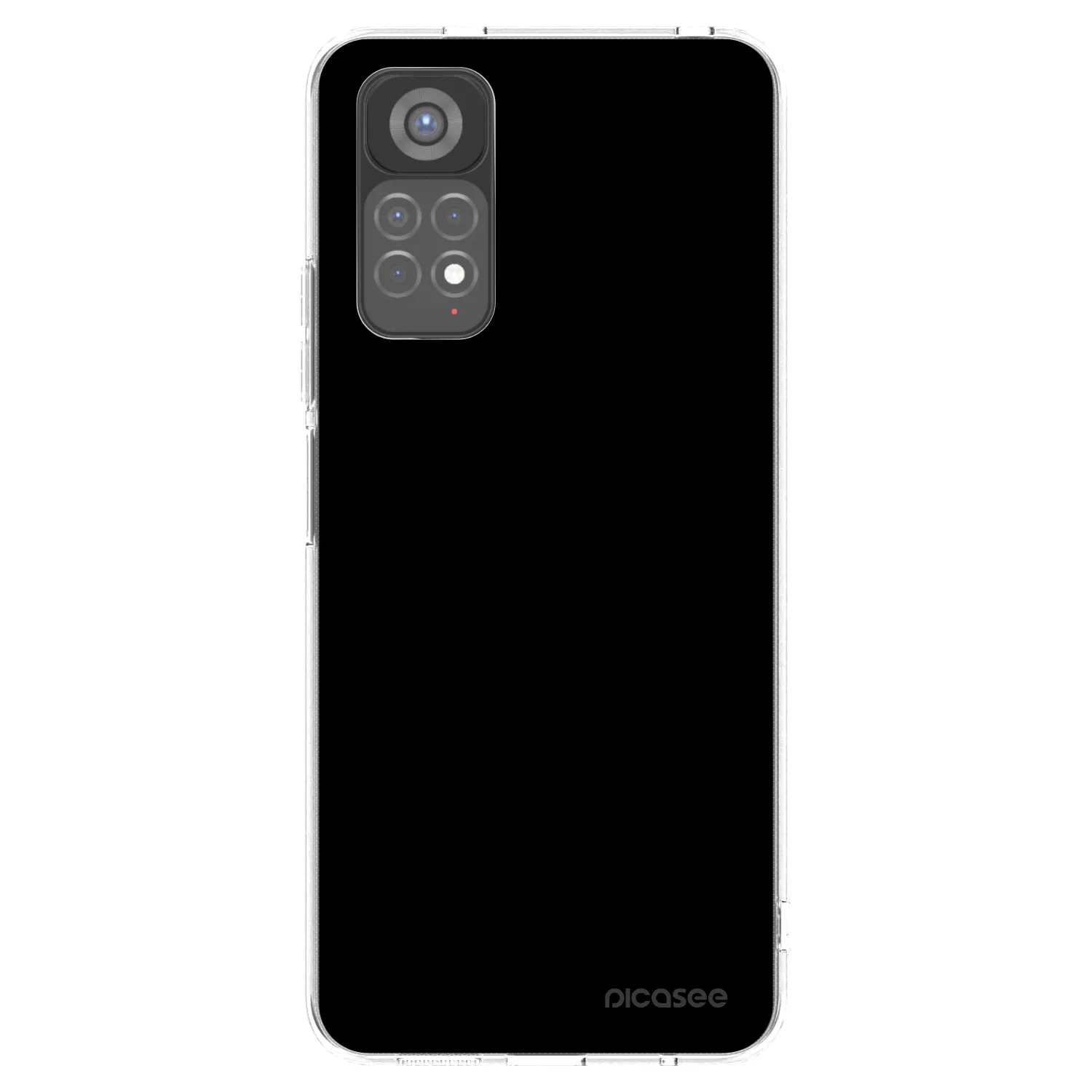 Picasee Xiaomi Redmi Note 11S 5G Hülle - Transparentes Silikon - Black Bliss
