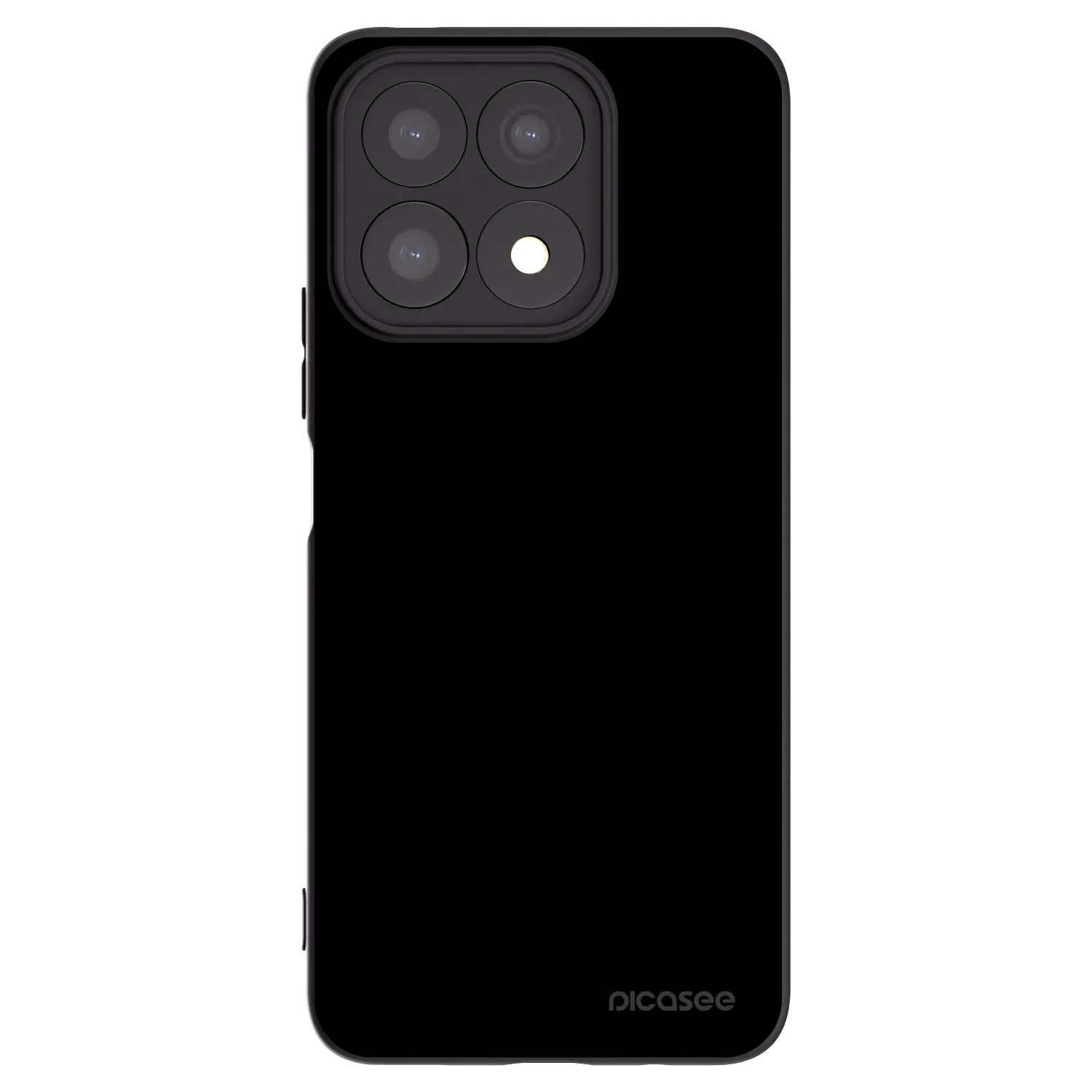 Picasee Honor X8a Hülle - Schwarzes Silikon - Black Bliss