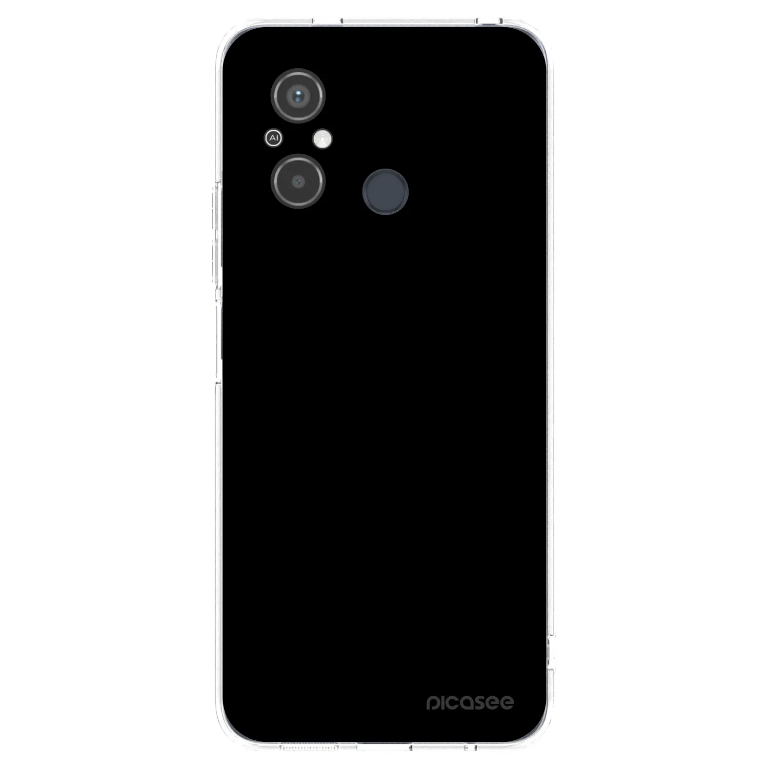 Picasee Xiaomi Redmi 12C Hülle - Transparentes Silikon - Black Bliss