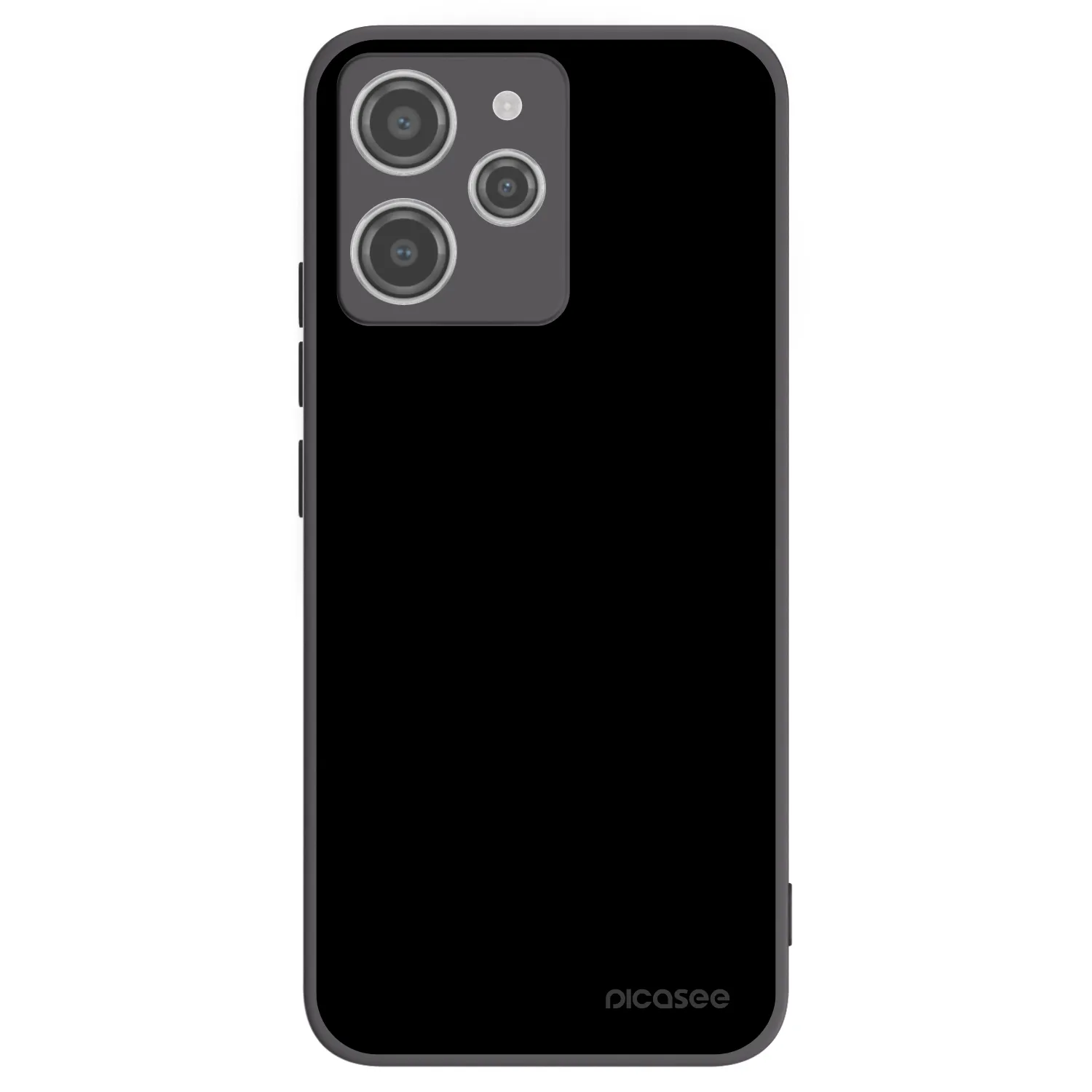 Picasee Xiaomi Redmi 12 4G Hülle - Schwarzes Silikon - Black Bliss