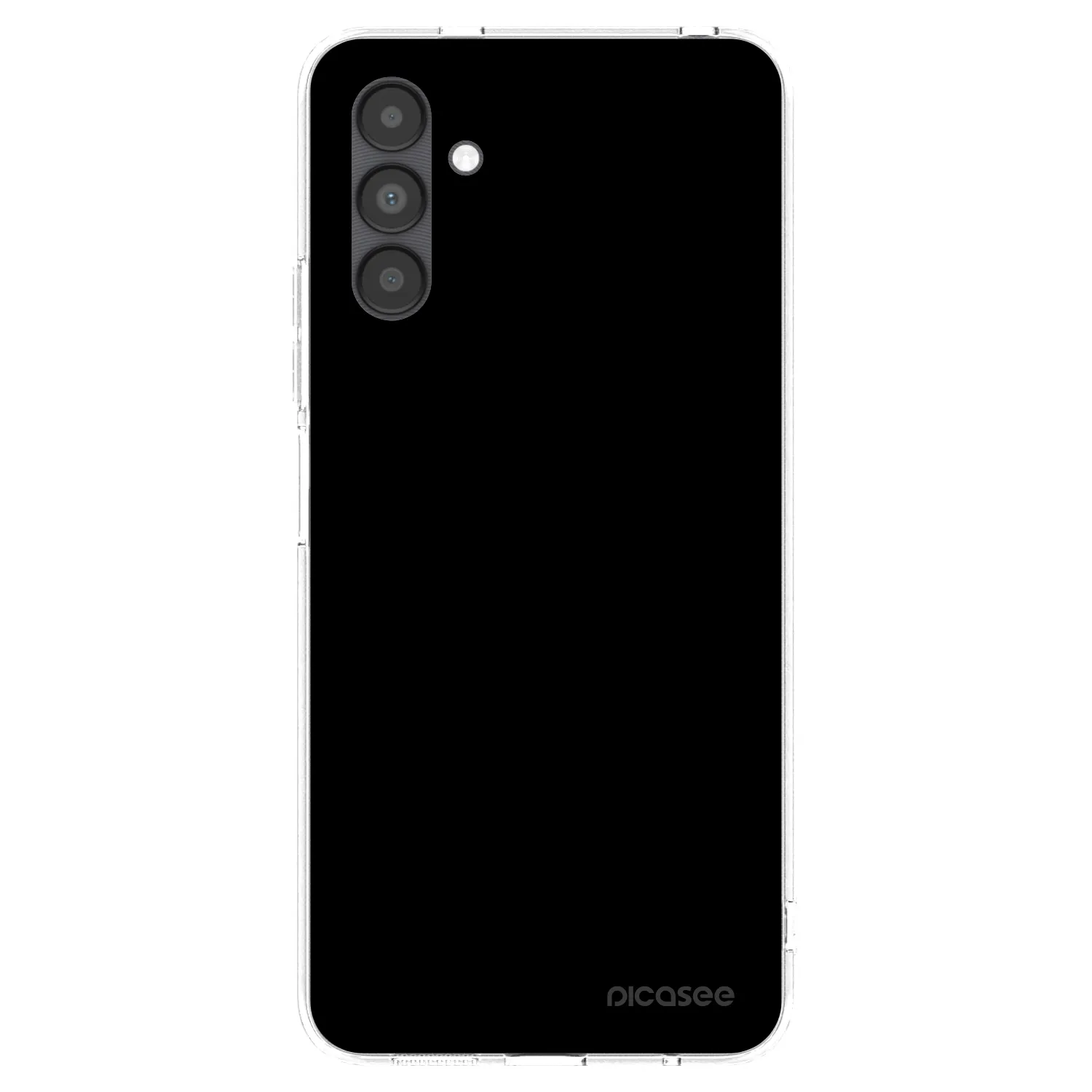 Picasee Samsung Galaxy A04s A047F Hülle - Transparentes Silikon - Black Bliss