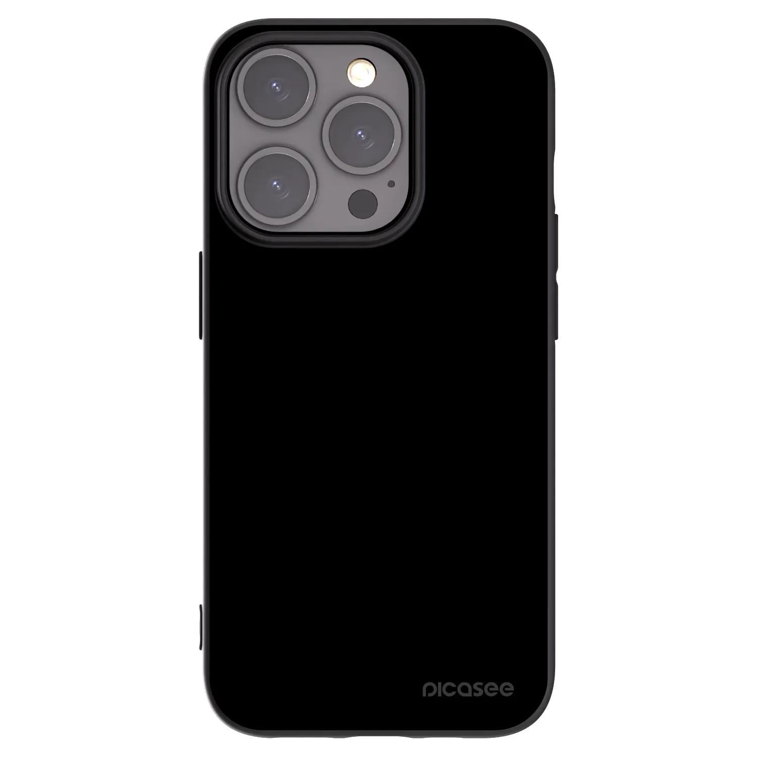 Picasee Apple iPhone 15 Pro Hülle - Schwarzes Silikon - Black Bliss