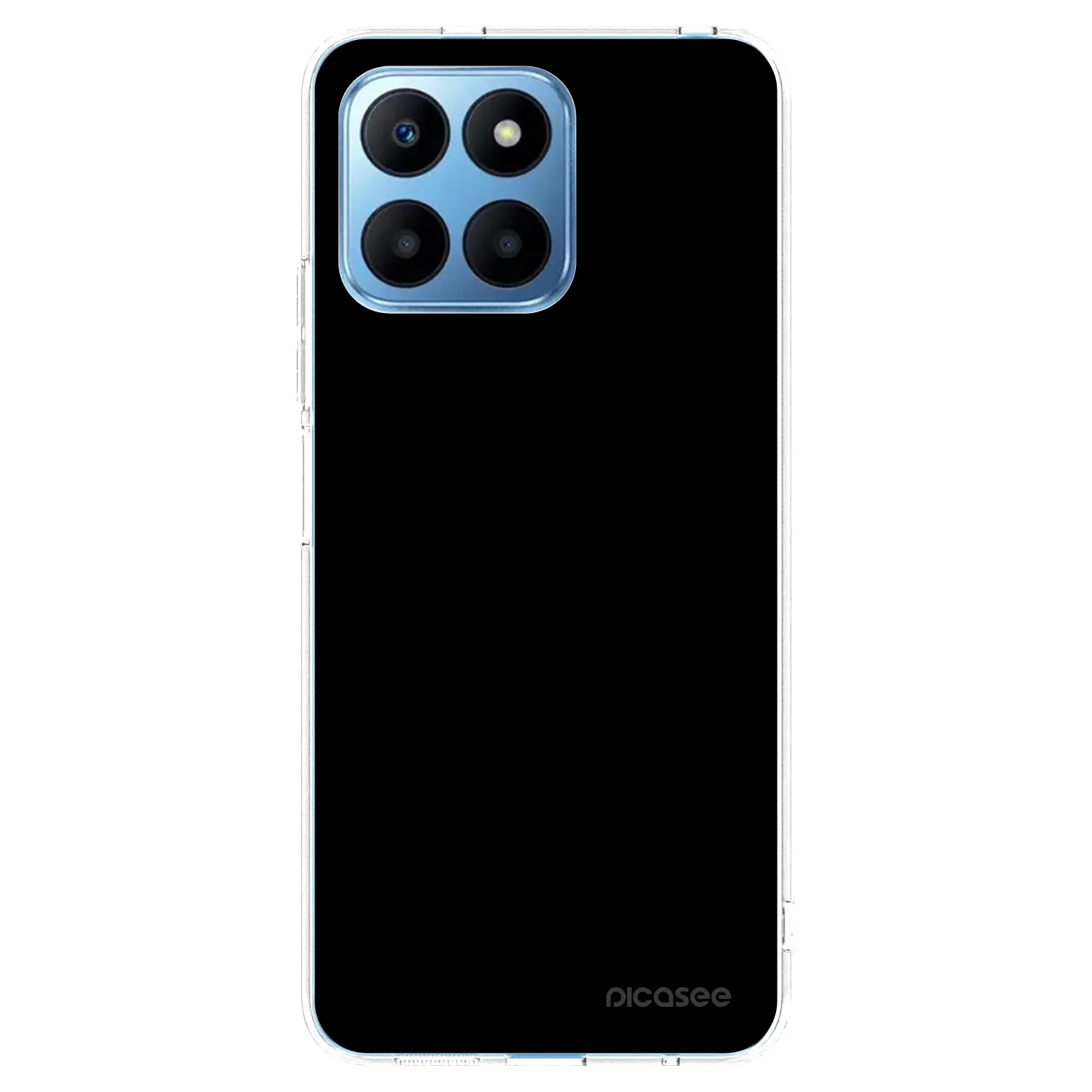 Picasee Honor 70 Lite Hülle - Transparentes Silikon - Black Bliss